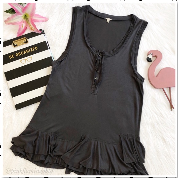 J. Crew Tops - J. Crew Ruffled Tiered Drop Waist Tunic Tank